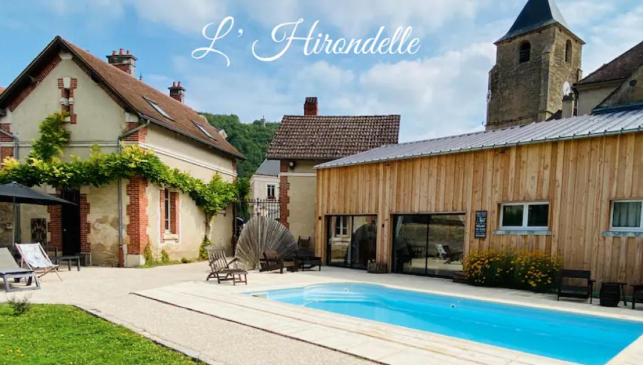 Pool House-L'Hirondelle De Sermizelles- Grand Jardin, Calme Et Nature Aux Portes Du Morvan Екстер'єр фото