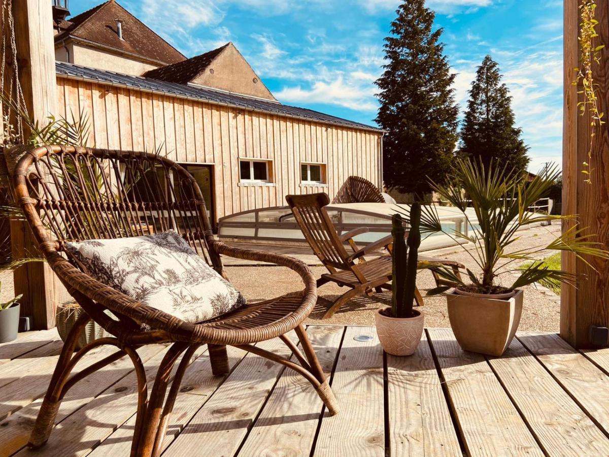 Pool House-L'Hirondelle De Sermizelles- Grand Jardin, Calme Et Nature Aux Portes Du Morvan Екстер'єр фото
